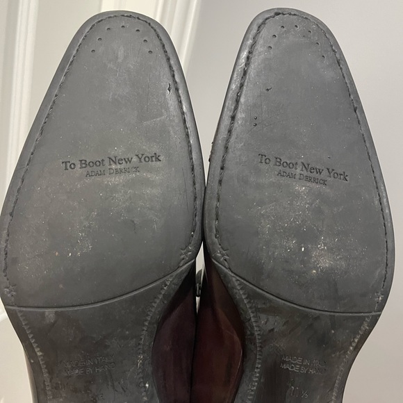 Burgundy/Ox Blood color To Boot New York dress shoes Sz 11 1/2 - Picture 6 of 9
